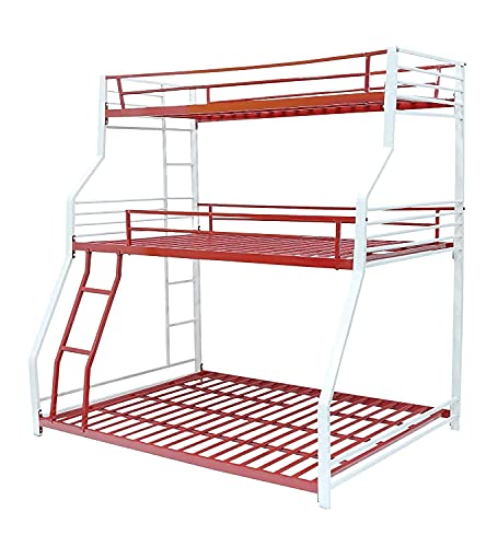 Image of Double Metal Bunk Bed Without Storage -(Glossy Multi)