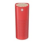 IMUNSEN M-003R True HEPA 13 Filter Air Purifier for Car, Desk, and Office with Carbon Deodorization Filter, 4-Stage Filtration, Smoke, Odors, Allergens, USB Port 5V, Made in Korea - Red