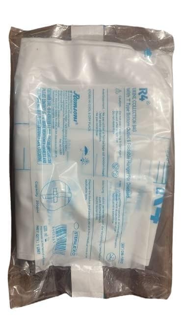 Urine Bag with Bottom Outlet - Pack of 5 | 2000ml Capacity | Sterile & Leak-Proof Design | Suitable for Medical, Homecare & Post-Surgery Use | Easy Drainage System | Durable PVC Material | Individually Packed for Hygiene-image-45
