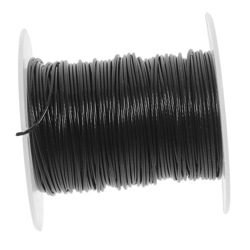 NAMOARLY Stainless Steel Cable Railing Kit 1mm Diameter Black PVC Coated Wire Rope for Outdoor Use 98.4ft Heavy Duty Hanging Wire Rope Kit