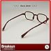Breaksun Fashion Rectangle Glasses for Women Men Narrow square Blue Light Blocking Glasses Clear Lens Eyeglasses (Brown)