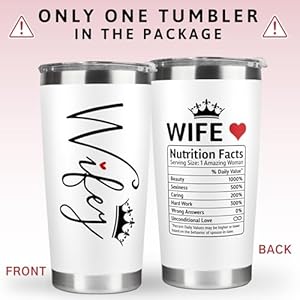 Giftsforwifefromhusbandwifegiftsweddinganniversaryforwomenvalentinesbirthdaygiftideasmothersdaychristmasgiftforherromanticlovecupforher20ozwhitetumbler Urban Country Home Decor Gifts for wife from husband wife gifts wedding anniversary for women valentines birthday gift ideas mothers day christmas gift for her romantic love cup for her 20 oz white tumbler urban country home decor