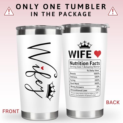Giftsforwifefromhusbandwifegiftsweddinganniversaryforwomenvalentinesbirthdaygiftideasmothersdaychristmasgiftforherromanticlovecupforher20ozwhitetumbler Urban Country Home Decor Gifts for wife from husband wife gifts wedding anniversary for women valentines birthday gift ideas mothers day christmas gift for her romantic love cup for her 20 oz white tumbler urban country home decor