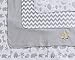 Spasilk Receiving Baby Blanket, 100% Cotton Flannel Blanket, Pack of 4, Gray Giraffe