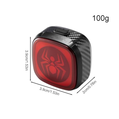 Luz trasera de bicicleta impermeable con señales de detección para ciclismo 5