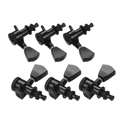 Genérico Juego de 6 Clavijas de afinación 3L3R para Guitarras electroacústicas con Bloqueo. Incluye...