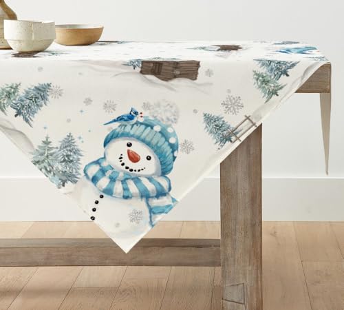 Artoid Mode Blau Schneemann Bäume Weihnachten Tischdecke,...