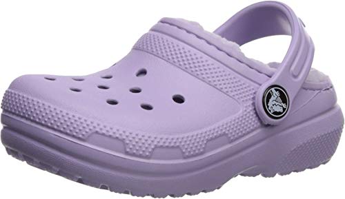 Image of Crocs Kids' Classic Lined Clog, lavender /lavender, 11 M US Little Kid