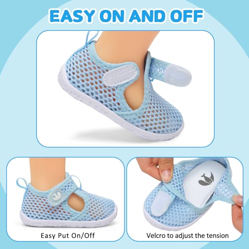 Image of FEETCITY Baby Boys Girls Water Sport Shoes Barefoot Kids Aqua Socks Quick-Dry Beach Swim Pool Shoes