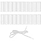 Lusofie 20 Stück Seilkopf-Versiegelungs-Schrumpfschlauch-Aglets Für Schnürsenkel Spitze 2,5 × 0,05 Cm Transparent Sneaker-Schnürsenkel-Kürzungs-Reparatur-Aglet-Spitzen Für Diy-Schnürsenkelköpfe
