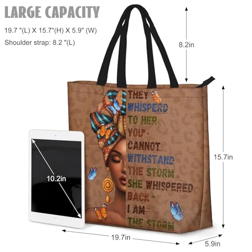 Bolso Tote para Mujer Negro con Asa y Cierre miniatura 3