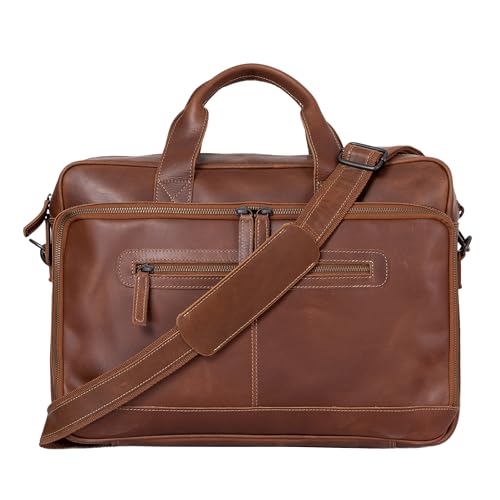 Maletín de cuero premium para laptop 16 pulgadas miniatura 1