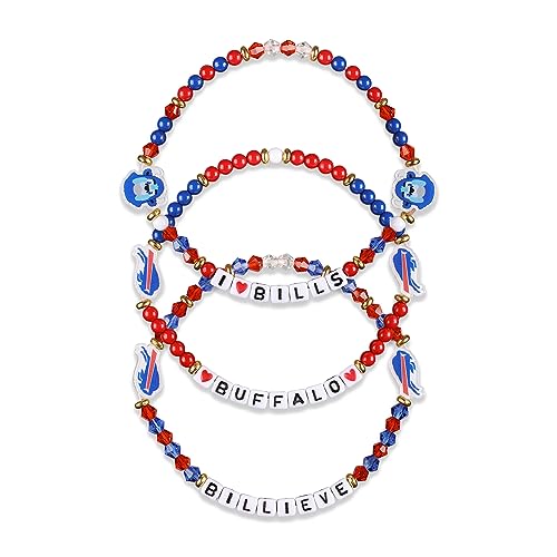 Foco BRNF3PKFR Buffalo Bills Nfl 3 Pack Team Friendship Bracelet cover