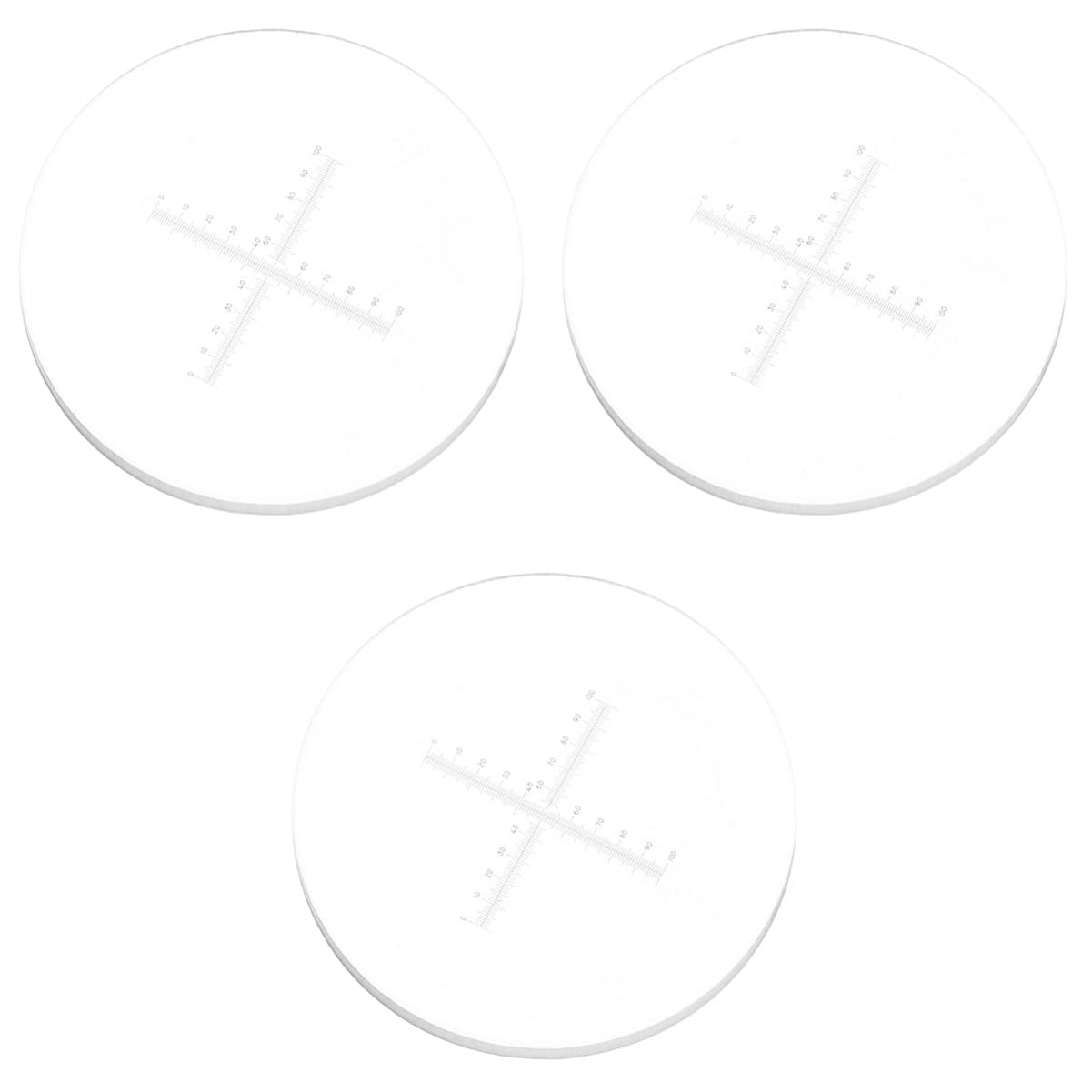 Baluue 3pièces Règle De Mesure Oculaire pour Microscope Micromètre De Précision pour Analyse Quantitative Et Calibration des Paramètres Techniques