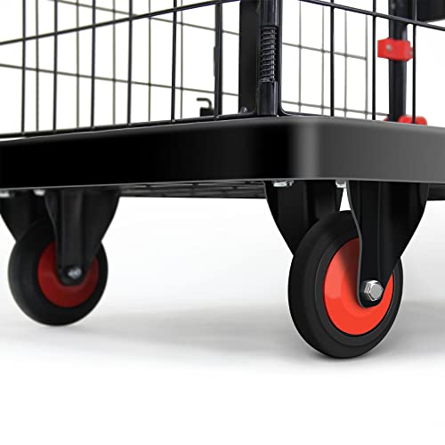 Carretilla plegable tipo plataforma con jaula removible miniatura 5