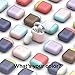 elago Duo Silicone Case Compatible with Apple AirPods Case 1 & 2, Premium Protective Silicone, Supports Wireless Charging, 2 Caps + 1 Body [ White, Pastel Blue + Pink ]