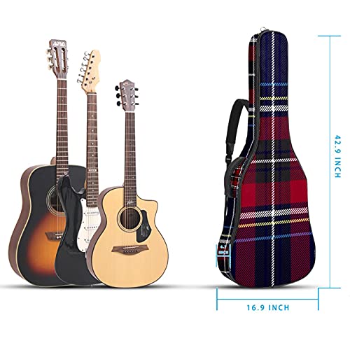 Sac à dos guitare classique acoustique basse imperméable tissu bleu - 5