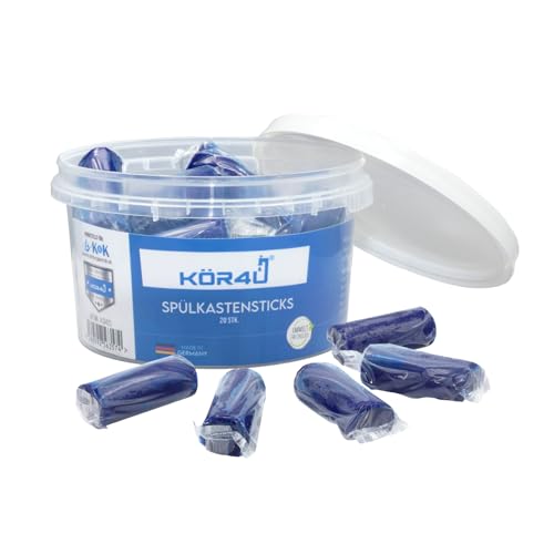 kör4u Spülkastensticks 20 blaue Reinigungstabs für Duofresh frisch effektiv gegen Kalk & Ablagerungen umweltfreundlich & biologisch abbaubar