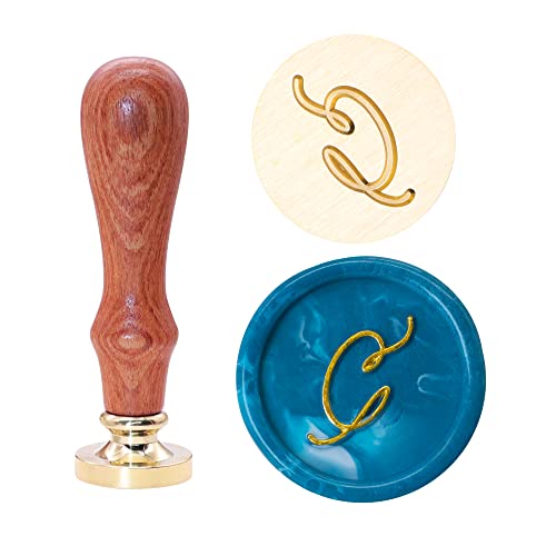 Swangsa Initial Alphabet C Wax Seal Stamp, Elegant Letter Sealing Stamp For Wedding Party Invitation, Gift Wrap, Envelope, Christmas Thanksgiving Card (C) #TOP23