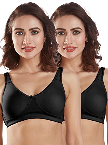 Image of SONARI Womens High Coverage Regular Bra | Poly Cotton Fabric, Non Padded, Non Wired, Comfort Bra | Adjustable and Wide Shoulder Straps, U Back Design with Hook & Eye Closure - Lavish
