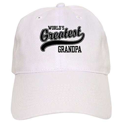 CafePress World's Greatest Grandpa Cap Unique Adjustable Baseball Hat White