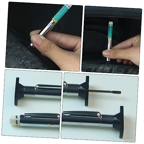SOLUSTRE 2pcs Tread Pen Tread Depth Indicator Car Tire Measure Tool Tires Tyre Depth Tester Caliper Electronic Measuring Caliper Measuring Car Tools Tyre Tread Abs Pattern Depth Gauge