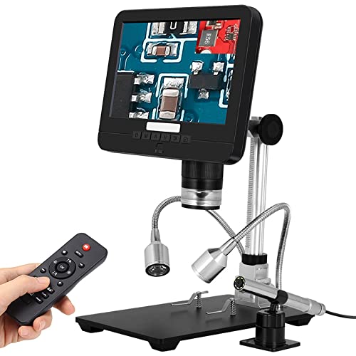 Microscopio digital de 7 pulgadas endoscopio industrial con doble lente
