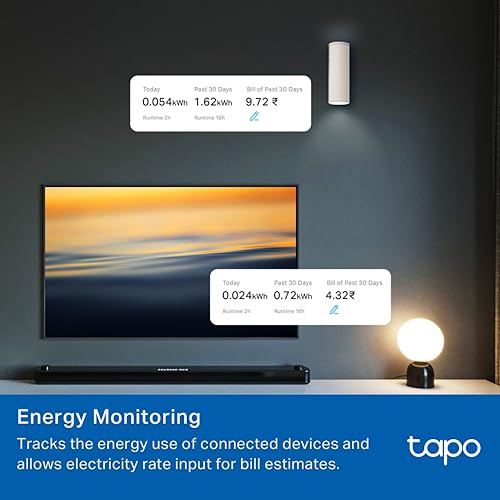 Image of Tapo P116M 6A Mini Wi-Fi Smart Plug, Energy Monitoring & 4-Way Safety Protection | Compatible with Alexa, Google Home, Apple Home, Samsung SmartThings via Matter | Ideal for Small Appliances