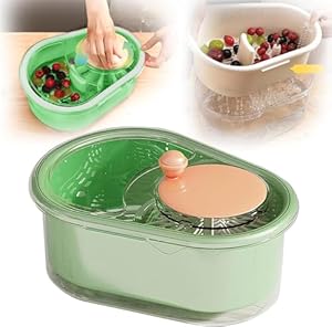 BaYuYPOO Obstreiniger Spinner mit Bürste