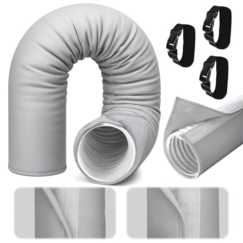 Tragbare AC-Schlauch-Isolierhülse, 150X50CM Isolierte Schlauchabdeckung, Isolierhülle Abluftschlauch Klimaanlage, AC Schutzhülle Isolierung Abdeckung, Tragbare AC-Schlauchisolierung