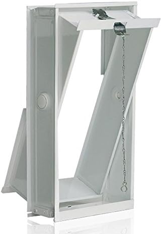 Finestra Di Ventilazione Con Zanzariera 384x189x80 Mm - Sostituisce 2 Blocchi Di Vetro 19x19 Cm, Per Muri Forati