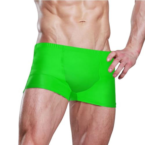 Lime Mens Swim Trunk Swimwear Bathing Suit Swim Brief Square Leg Board Short S Lime3