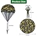 Catcan 15 Pcs Parachute Toy, Camo Parachute Men Toy Tangle Free Throwing Hand Throw Outdoor Flying Gifts Paratrooper Toy No Battery nor Assembly Required
