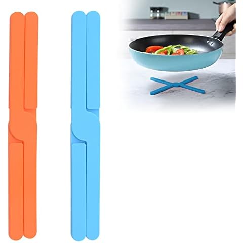 Salvamanteles de Silicona Plegables, 2 Piezas Cover