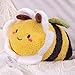 12 Inch Bee Plush Toy, Cuddly Bee Pillow ï¼ŒSoft Honeybee Hugging Pillows Plush Doll Gift for Kids Birthday Party,Christmas,Valentine