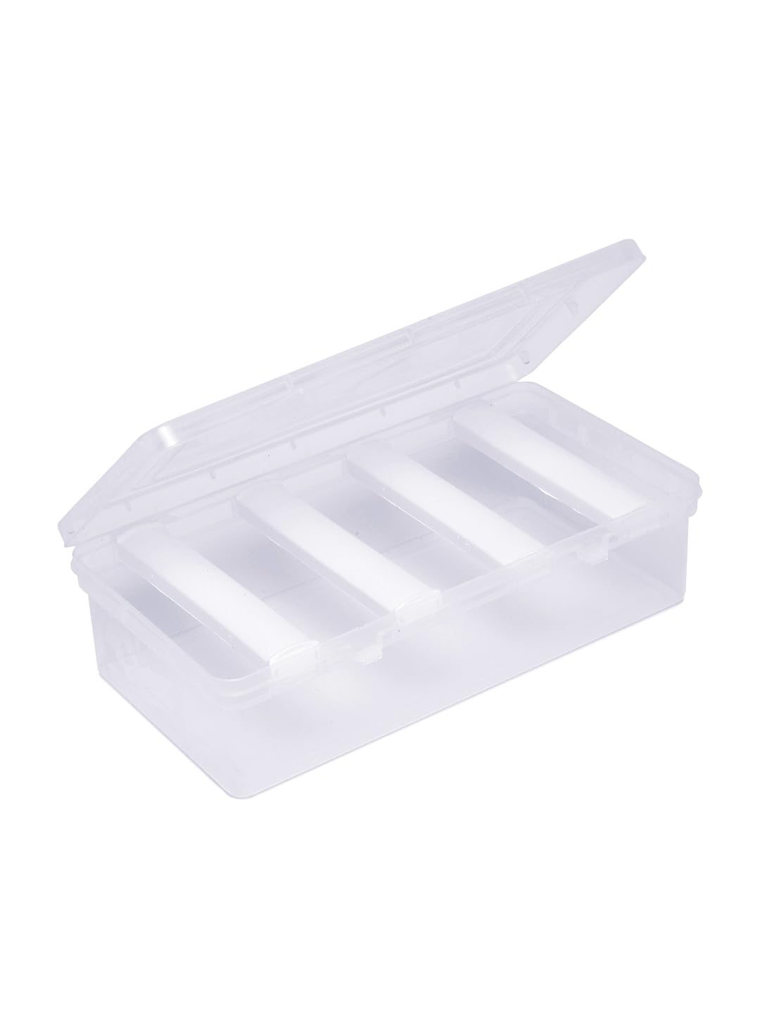 YouBella Jewellery Organisers Gifts Portable Home Jwell Transparent Bangle organizer Storage Box Case for Girls and Women – 4 Rods (White) (Jewellery_Box_80)