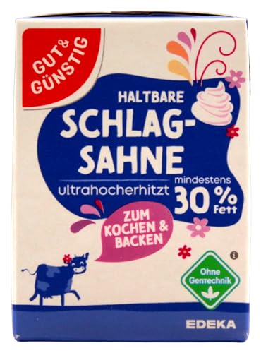 Gut & Günstig haltbare Schlagsahne 30% Fett, 27er Pack (27 x 200g)