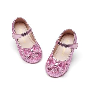 Kiderence Little Toddler Girls Dress Shoes Ballerina Ballet Flats Kids Mary Janes