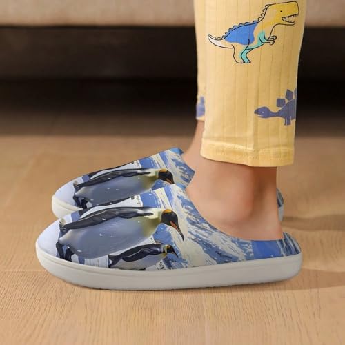 King Penguins Cute Cotton Slippers Anti-slip House Shoe Slipper Indoor Outdoor 6