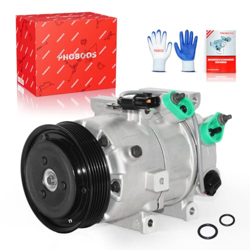 Image of PHOBOOS A /C Compressor with Clutch Compatible with Hyundai Sonata & Kia