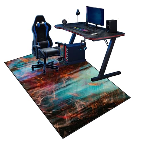 XUEGAIXIA Tappeto Sedia Gaming, Tappeto Salvapavimento Protezione Parquet, Tappetini per Sedie da Ufficio, Tappeto per Sedia a Rotelle, Proteggi Moquette Multiuso 90 x 140 cm