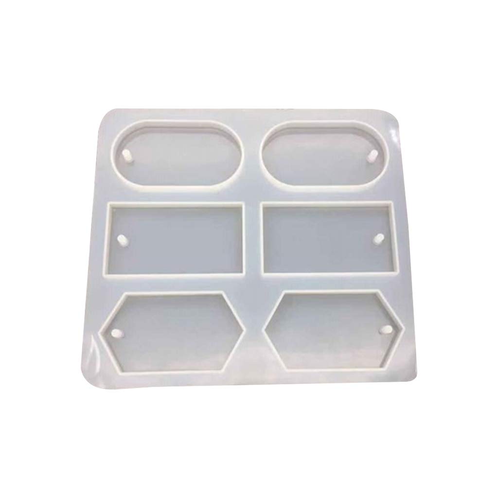 Ainany Pendant Casting Molds Epoxy Resin Molds and Hanging Hole Silicone Molds for Resin Jewelry Keychain Making