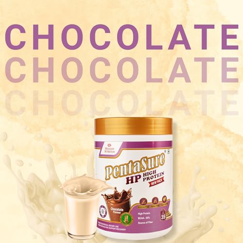 Image of PentaSure HP Whey Protein Powder | Chocolate Flavor - 400g | High Fiber Nutritional Supplement Drink | 45g Protein per 100g | Supports Muscle Strength, Recovery & Energy