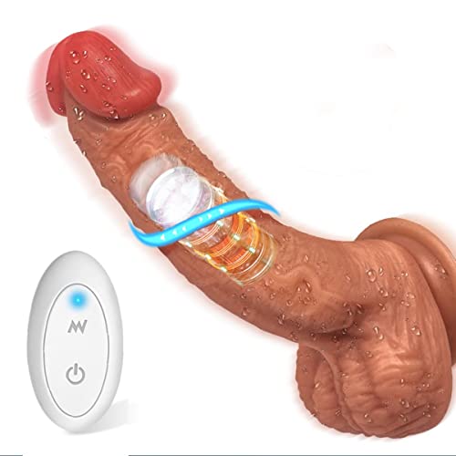 XRZX 20cm Gödëmîchèt Réalísțe avec Télécommande Fèmme Ġódeș Clîtôrîdîéń Pòìnt Ġ Vä ët Vìënt Silicöne Vëntöüsë Víbróṃásséúr Gödëmíchëťš Vibranete Sāns Fîl Fèmmes a Đîśtance Bîg Cover