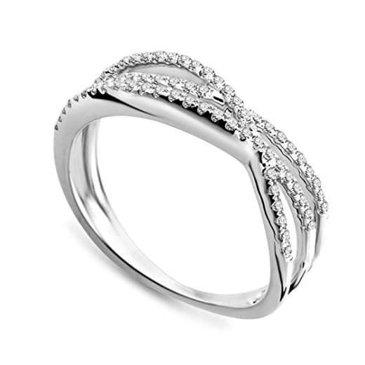 Miore sa952ro - Anillo de oro blanco (9 quilates) con diamante