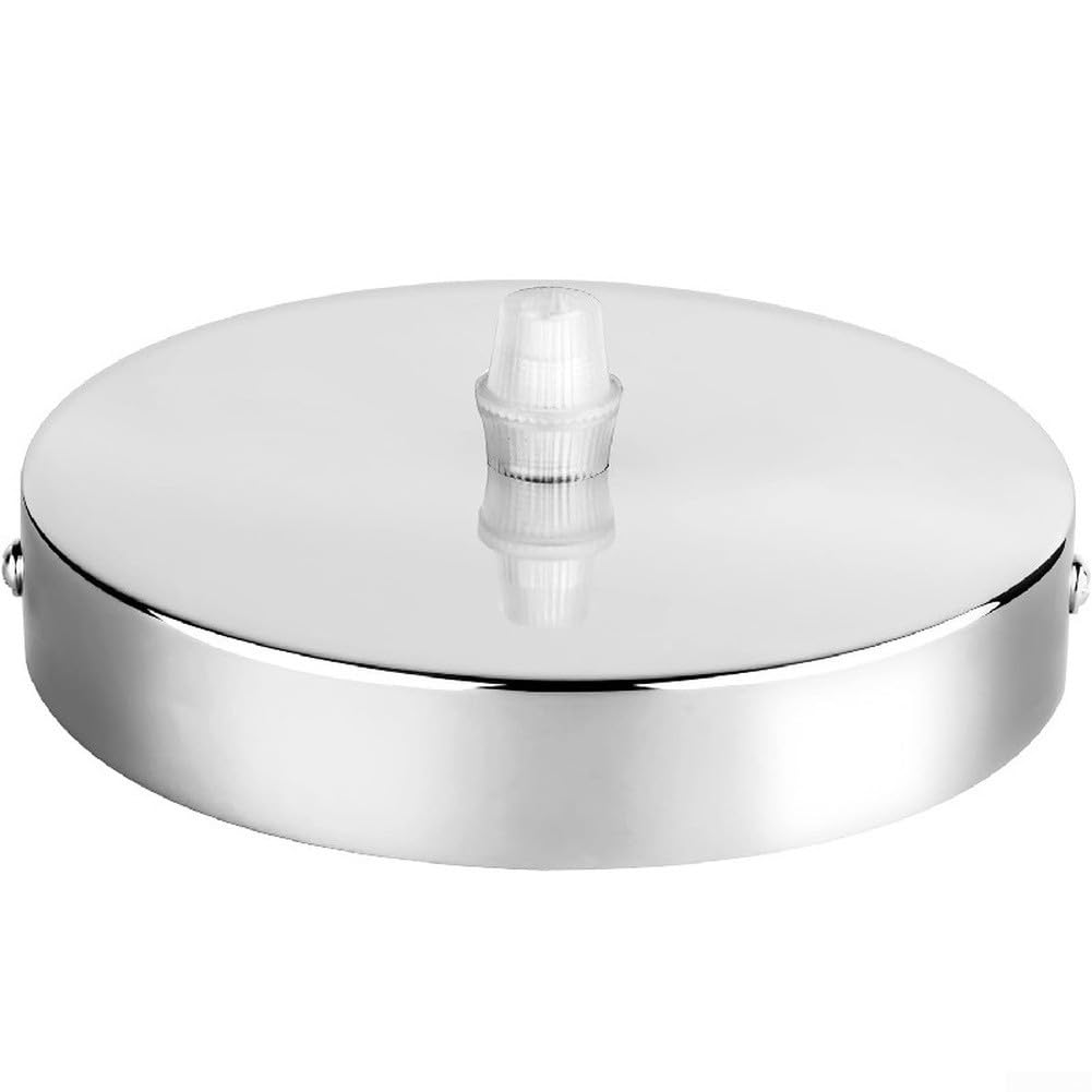 6 Placas Base para techo Hierro para Lámparas Colgantes Negro(Chromatism)