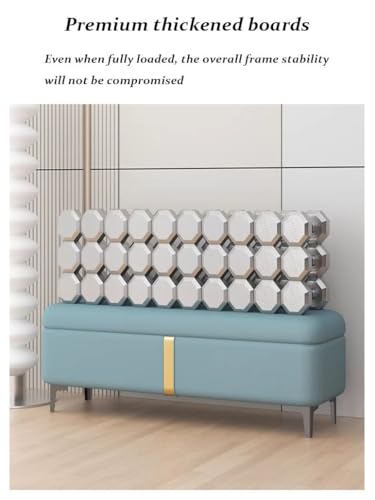 Banc capitonné bleu pour fond de lit et assise d'entrée