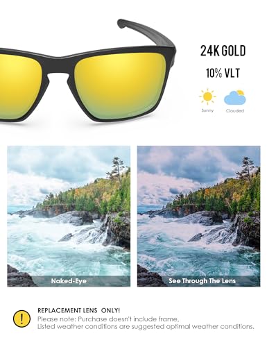 Image of BLAZERBUCK Replacement Lenses for Oakley Sliver XL OO9341 Sunglass