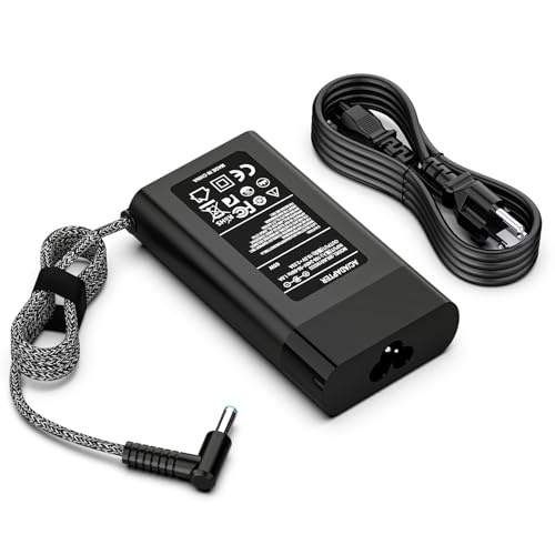 65W 45W Charger for HP 17 Laptop; 17-by, 17-bs, HP 17-ak, 17-ar, 17-ca, 17-cp, 17-cn, 17-x0, 17-x1: 17-ak013dx, 17-by1053dx, 17-by0021dx, 17-ca0020nr, 17-ar050wm Power Supply Cord (Blue Tip)