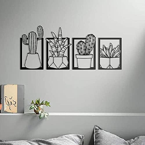 300Sparkles-Pack-Of-2-Wall-Decor-Indoor-Tree-Design-Wooden-Frame-4-Pcs-Set-And-Goodvibes-Cutout-Home-Bedroom-Living-Area-Office-Cafe-Wall-Art-Black